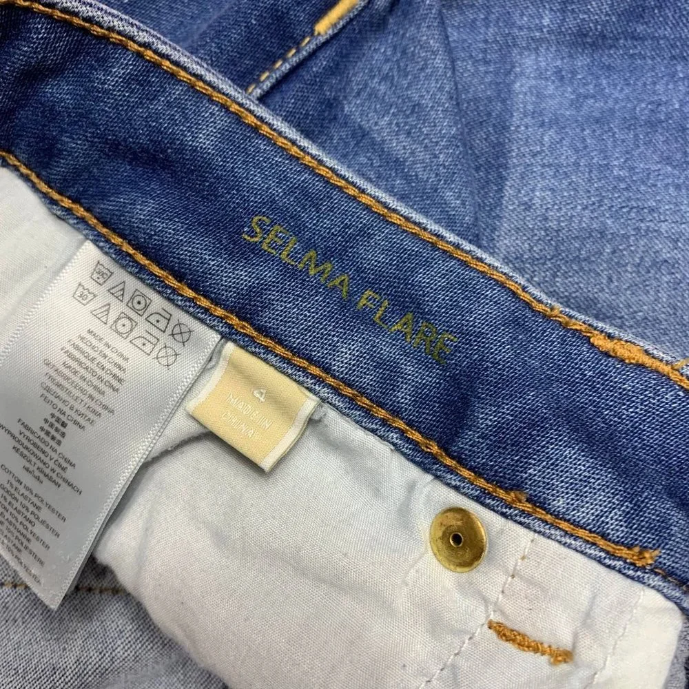 Michael Kors Boot Cut Jeans Size 4 Selma Flare - Picture 4 of 5